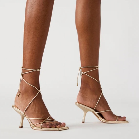 Steve Madden Shoes - Steve Madden Jolene Strappy Heels - Gold